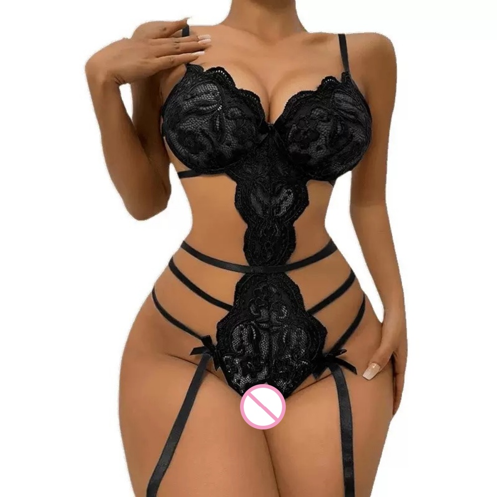 Sexy Lace Open Crotch Teddy Bo - Lace Teddy Lingerie recension och pris
