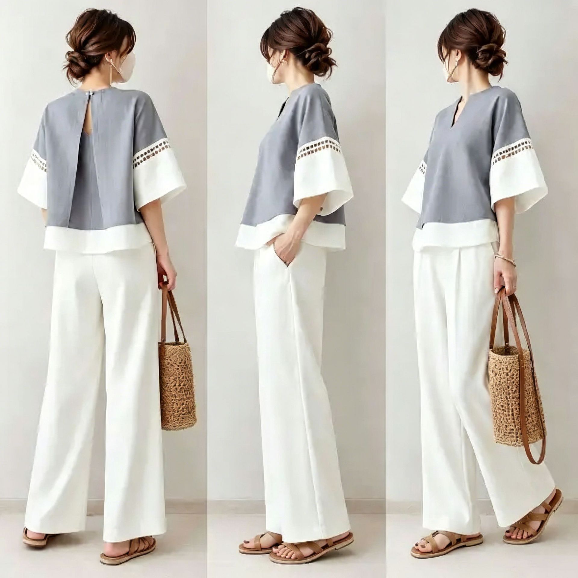 2026 New Two-piece Set: V-neck - Robe Silk Women recension och pris