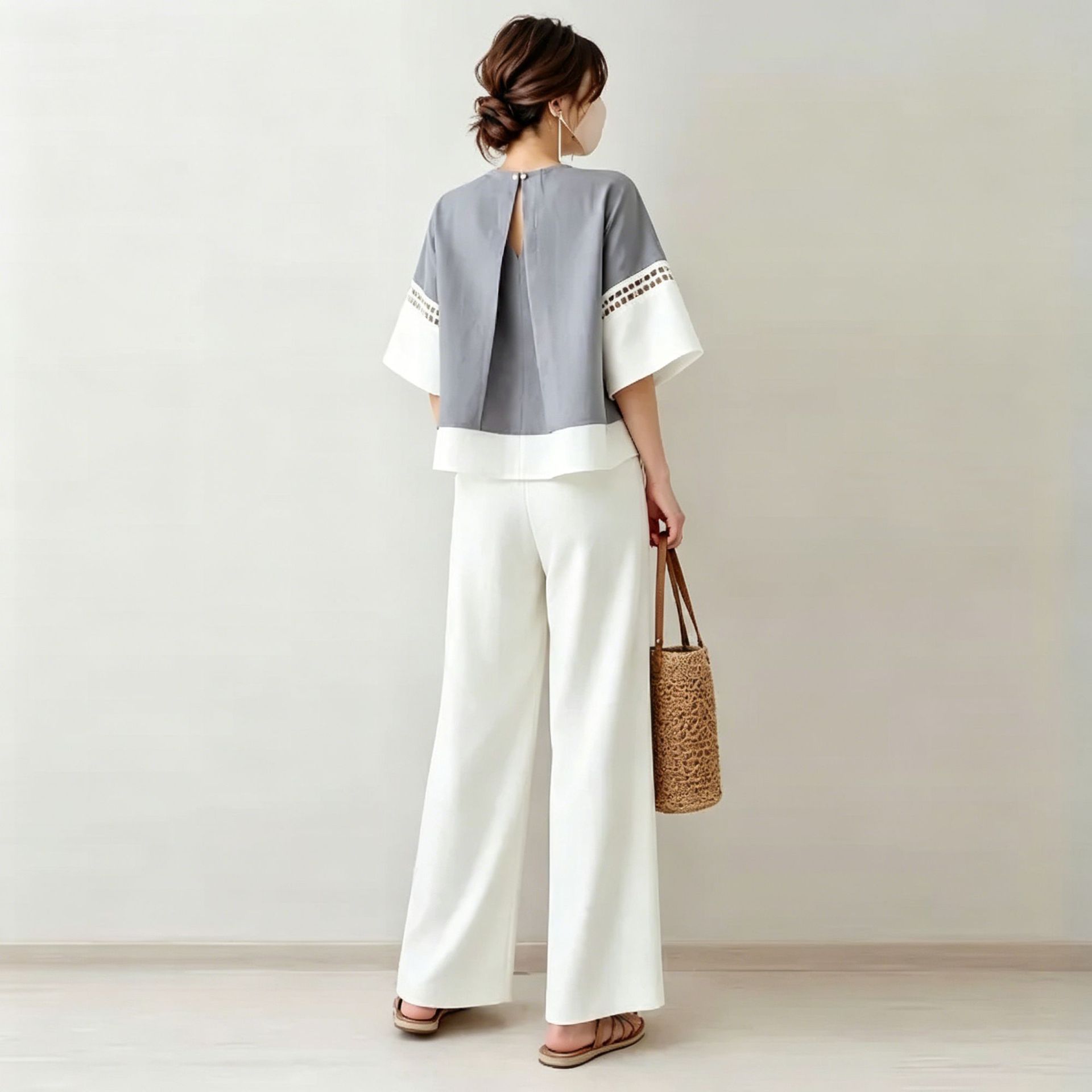 2026 New Two-piece Set: V-neck - Robe Silk Women recension och pris