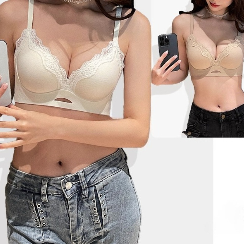 Elegant Matte Lace Bralette AB - Bralette Wireless Soft recension och pris