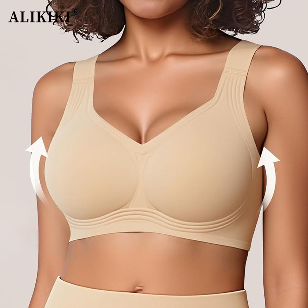 Seamless Push Up Jelly Bra Wir - Bralette Wireless Soft recension och pris